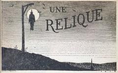 Illustration by Edmond J. Massicotte titled 'Une relique' by Louis Frechette