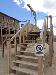 Fort Bravo gallows structure in Tabernas Texas Hollywood desert