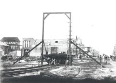 Gallows used for the execution of Pedro Prestán in Colón, Panama in 1885