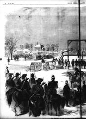Execution of John Brown with distant spectators