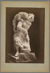 Reproduction sculpture of a waterspout gargoyle from Troyes Cathedral, St. Jean Gargouille