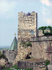 Panoramic view of Kalemegdan Fortress in Belgrade with city skyline in the background
