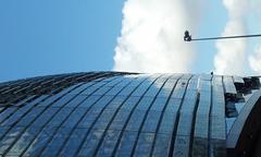 Clouds reflected on Aviva Stadium in Dublin