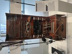 Old telephone switchboard with 40 lines at the La Poste Museum