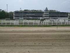 Horse harness racing at the Krieau Trotting Track in Vienna