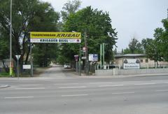 Horse harness racing at Trabrennbahn Krieau horse race track in Vienna