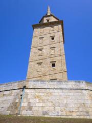Torre de Hércules lighthouse in A Coruña city, Galicia, Spain