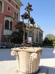 Villa Ephrussi de Rothschild mansion surrounded by lush garden in Saint-Jean-Cap-Ferrat, France