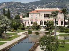 Villa Ephrussi de Rothschild luxury mansion in Saint-Jean-Cap-Ferrat, France with beautiful gardens