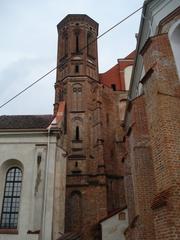 The tower of the Church of St. Francis and St. Bernardino in Vilnius