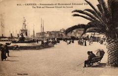 Monument of Edouard VII at Croisette in Cannes