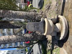 Fountain on Promenade de la Croisette in Cannes in April 2023