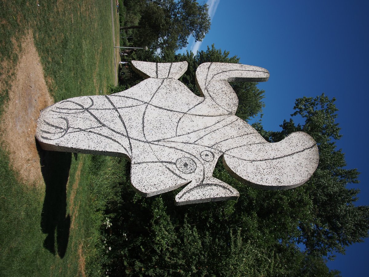 Picasso art object in Vondelpark Amsterdam