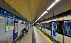 Metro de Madrid Plaza de Castilla Line 10 station platform