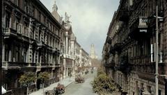 Mazowiecka Street with view of Alexander Nevsky Cathedral in Warsaw