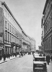 Historic Mazowiecka Street in Warsaw before 1939