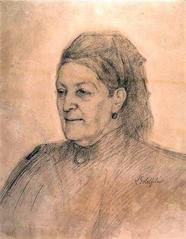 Portrait of Aurora Karamzin by A. Edelfelt