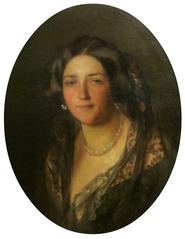 Portrait of Avrora Karlovna Karamzina in classical attire
