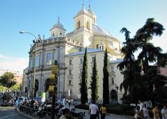 Royal Basilica of San Francisco el Grande in Madrid, neoclassical architectural style with large dome and detailed façade