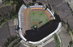 Satellite view of Dodger Stadium