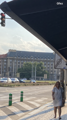 Entrance to Dejvická metro station in Prague