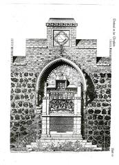 Historical map of Cologne city fortifications and towers from 1180 to 1882