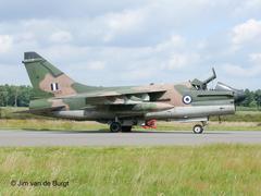 A-7E Corsair II aircraft 160560 of 335MV AF Greece at Kleine Brogel airbase in 2007