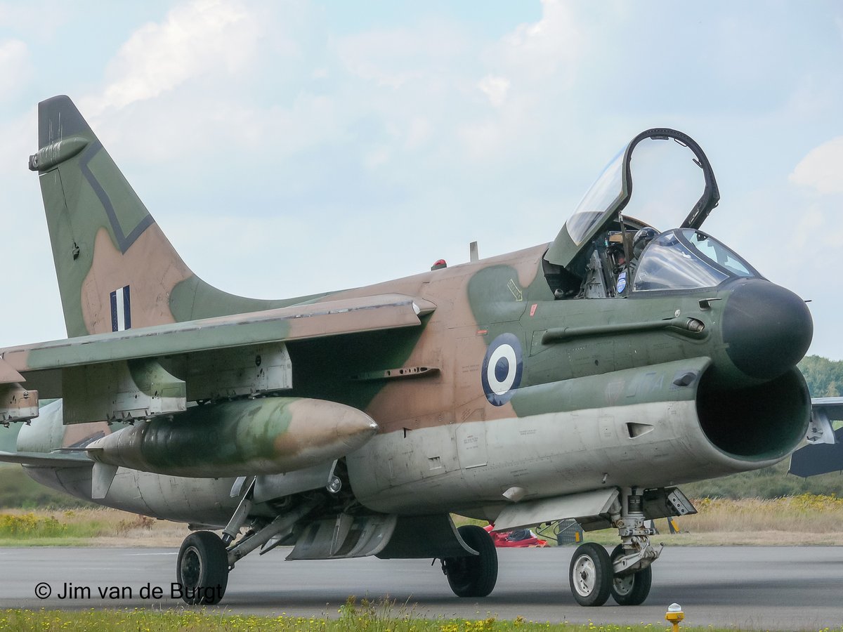155774 A-7D Corsair aircraft 335mv of the Greek Air Force at Kleine Brogel airbase during 2007 OIE exercise