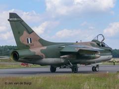 TA-7C Corsair aircraft 335mv of the Hellenic Air Force at Kleine Brogel airbase during 2007 OIE Exercise