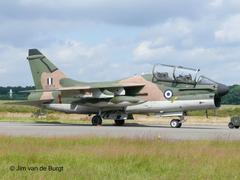 TA-7C Corsair II aircraft of the Hellenic Air Force at Kleine Brogel Air Base in Greece during 2007
