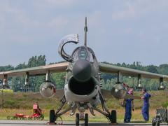 A-7E Corsair II aircraft number 160560 at Kleine Brogel Air Base during 2007 OIE exercise