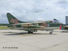 160560 Corsair A-7E aircraft of 335MV AF Greece at Geilenkirchen NATO AWACS base in 2007