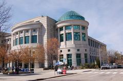 Exterior view of the North Carolina Museum of Natural Sciences in Raleigh, North Carolina on a clear day