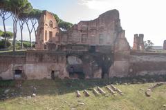 Exedra in the middle of the Palatine Stadium