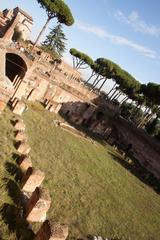 Northern end of the Palatine Stadium ruins in Rome