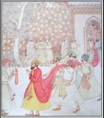 Guru Hargobind rescuing 52 Hindu Kings imprisoned in Gwalior Jail