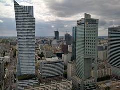 InterContinental Hotel in Warsaw Poland viewed from Palace of Culture and Science in July 2019