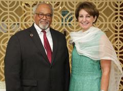 Charge d' Affaires MaryKay Carlson meeting with UN Special Envoy Dr. Goosby