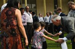 U.S. Secretary of State Rex Tillerson meeting Mission India personnel at U.S. Embassy New Delhi on October 25, 2017