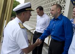 Navy Adm. Mike Mullen visiting New Delhi India July 2010