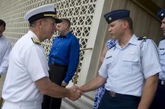 U.S. Navy Admiral Mike Mullen visiting New Delhi India in 2010