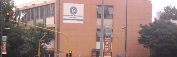 View of Universidad Pedagogica Nacional, Calle 72 campus from Carrera 11 in Bogota