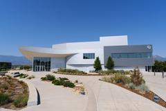 Main entrance of Ent Center for the Arts building
