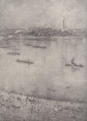 Painting of the River Thames by James McNeill Whistler