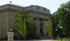 University of Michigan Art Museum exterior view with clear sky