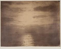 Solar effect in the clouds over the ocean by Gustave Le Gray