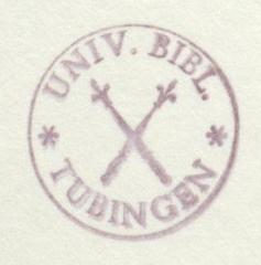 University Library Tübingen stamp 1980