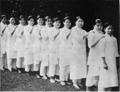 Nurses at Margaret Williamson Hospital in Shanghai, China
