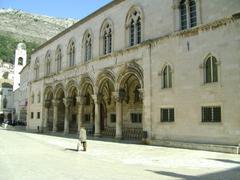 Duke Palace in Old Town Dubrovnik, historic stone building with classic Mediterranean architecture