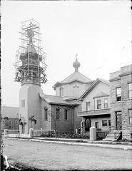 Holy Trinity bell tower under construction in 1905